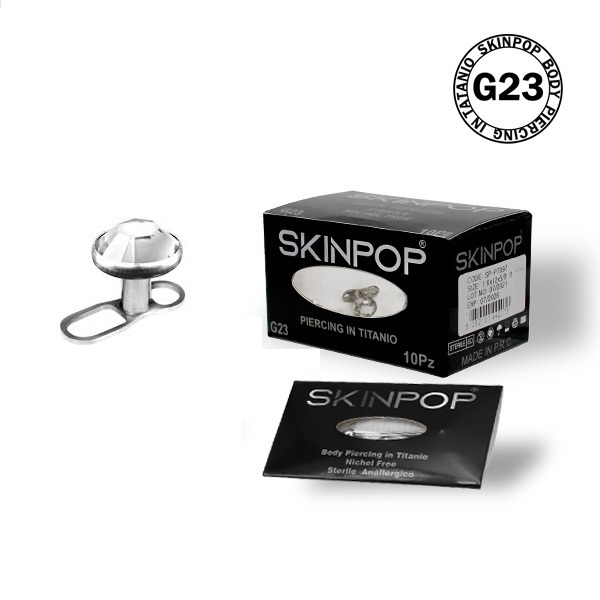 MICRODERMAL IN TITANIO STERILE SKINPOP 1.6 x 2.5 x 3 conf. 10 pz