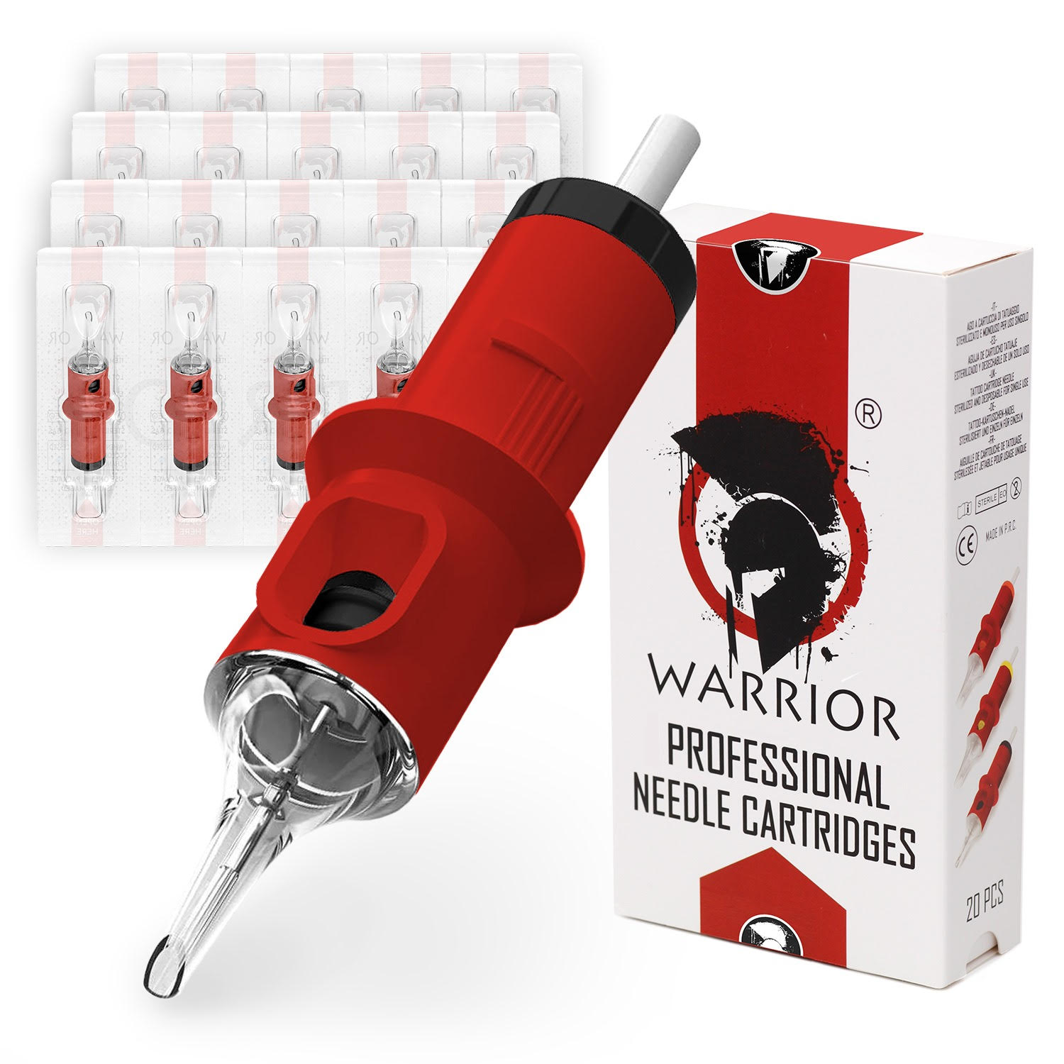 CARTUCCE WARRIOR RED 18 ROUND SHADER Ø 30 MM