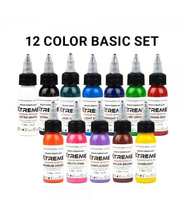 Xtreme Ink – 12 Color Set 12x30ml