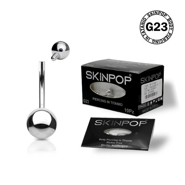 	Banabell Titanio G-23 Skinpop1.6-12-5/8 sterili Senza Zircone con Filettatura Interna Conf. 01 Pz