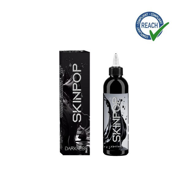 DARKESS TRIBAL SKINPOP BLACK TATTOO INK 50 ML ( NICKEL FREE - CROMO FREE)