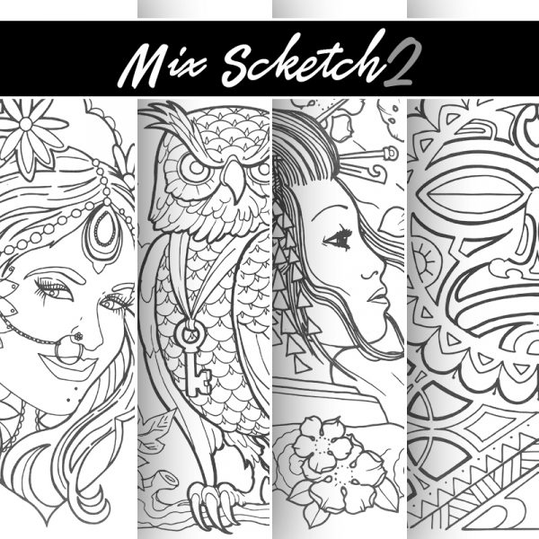 Tattoo Art Book Mix Scketch 2