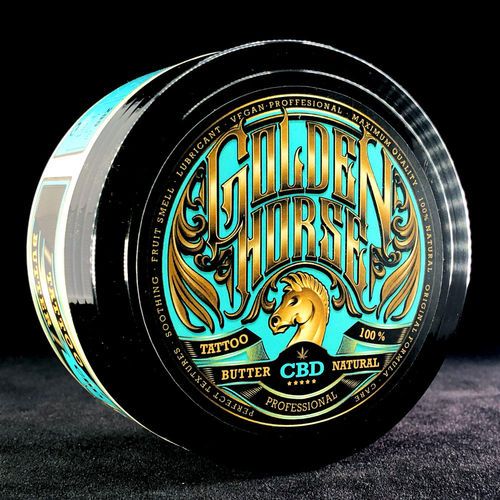 GOLDEN HORSE CBD TATTOO BUTTER; 100ML. / 6.76OZ.