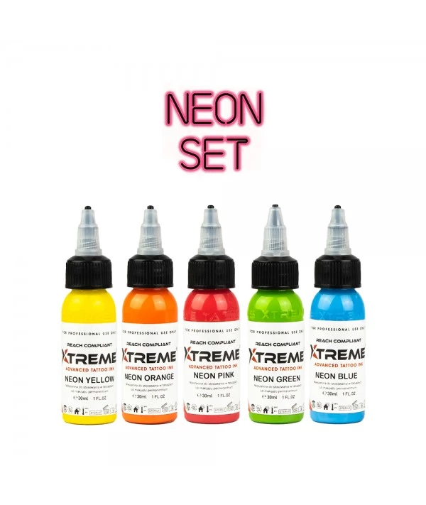 XTreme Ink 5x30ml - NEON SET