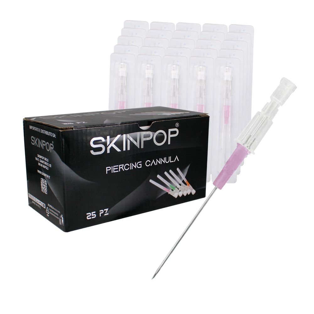 Ago Cannula Skinpop Box 25pz 18G Verde Ø 1.2 mm