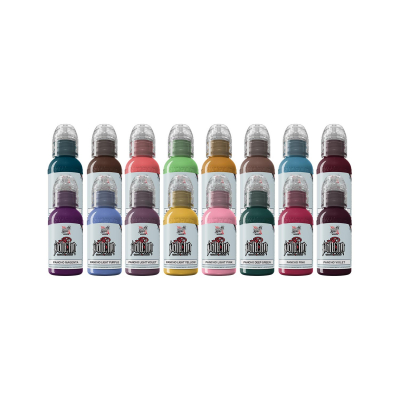 World Famous Limitless Tattoo Ink – A.D. Pancho Pro Colour Set – 16x30ml